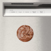 Gesmolten chocoladetextuur magneet (Insitu (Vaatwasser))