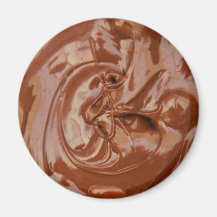 Gesmolten chocoladetextuur magneet