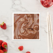 Gesmolten chocoladetextuur servet (Insitu)