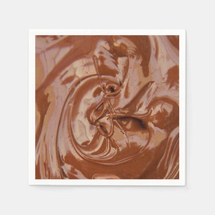 Gesmolten chocoladetextuur servet
