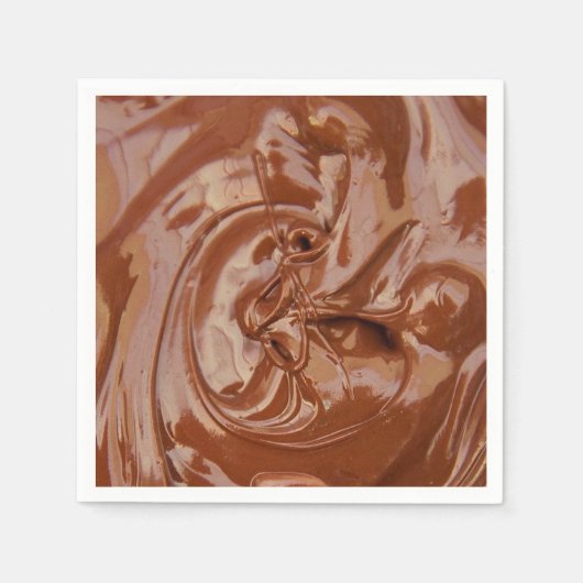 Gesmolten chocoladetextuur servet (Voorkant)