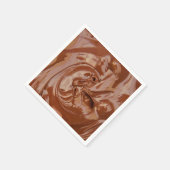 Gesmolten chocoladetextuur servet (Hoek)