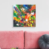 Gesmolten Crayon Art Canvas (Insitu (Woonkamer))