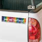 Gesmolten Crayon Design perfect voor kunstdocenten Bumpersticker (Op Truck)