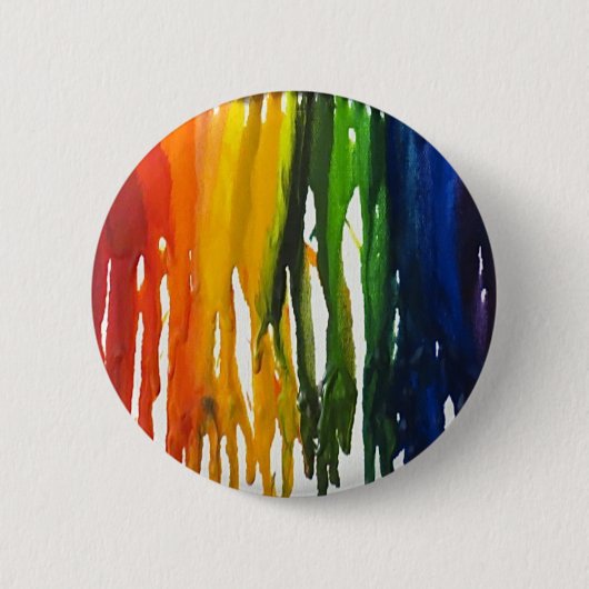 Gesmolten Crayon op canvass Ronde Button 5,7 Cm (Voorkant)