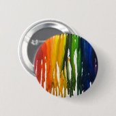 Gesmolten Crayon op canvass Ronde Button 5,7 Cm (Voorkant /achterkant)