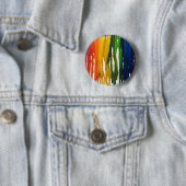 Gesmolten Crayon op canvass Ronde Button 5,7 Cm (In situ)