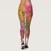 Gesmolten Crayon Serie - acryl giet schilderij als Leggings (Achterkant)