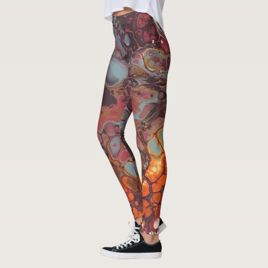 Gesmolten Crayon Serie - acrylverf als Leggings (Links)