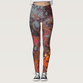 Gesmolten Crayon Serie - acrylverf als Leggings