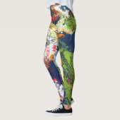 Gesmolten Crayon Series - Acryl giet schilderen al Leggings (Links)