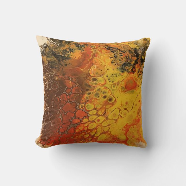 Gesmolten Crayon Series - Vlinder - Acryl Gieten a Kussen (Voorkant)