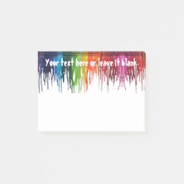 Gesmolten Crayon van het bureau van de leraar Post-it® Notes