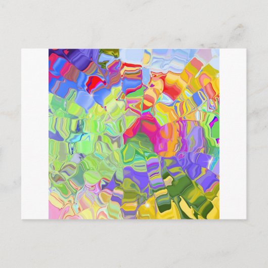 Gesmolten Crayons Briefkaart (Voorkant)