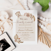 Gesmolten dieren Teddy Bear Barly Wait Baby shower Kaart