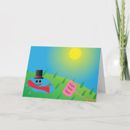 Gesmolten Frosty Vakantie Kaart