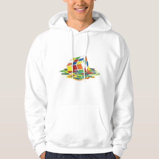 Gesmolten gekleurde blokjes hoodie (Voorkant)