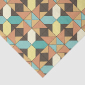 Gesmolten geometrisch patroonpapier tissuepapier (Detail)