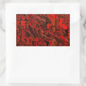 gesmolten glas rechthoekige sticker (Tas)