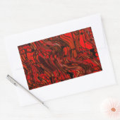 gesmolten glas rechthoekige sticker (Envelop)