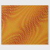 Gesmolten Goud effect Moire Strepen - Trippy Abstr Cadeaupapier (Vlak)