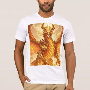 Gesmolten gouden draak - legendarische fantasy-mee t-shirt