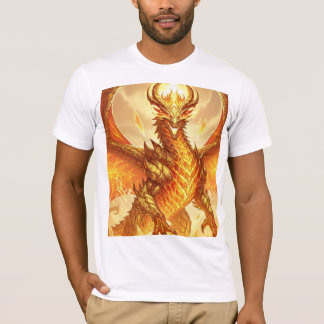Gesmolten gouden draak - legendarische fantasy-mee t-shirt