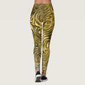 Gesmolten "gouden" print leggings (Achterkant)