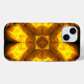 Gesmolten Gouden Zonne FRACTALE Kunst Case-Mate iPhone Case (Achterkant (horizontaal))