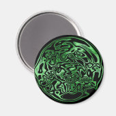 Gesmolten groene metalen magneet (Voorkant / Achterkant)