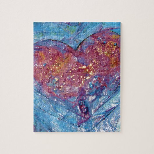 Gesmolten hart legpuzzel (Verticaal)