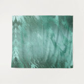 Gesmolten Jade | Emerald Groene Luxe Marmeren Acht Wandkleed (Voorkant (horizontaal))