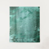 Gesmolten Jade | Emerald Groene Luxe Marmeren Acht Wandkleed (Voorkant)