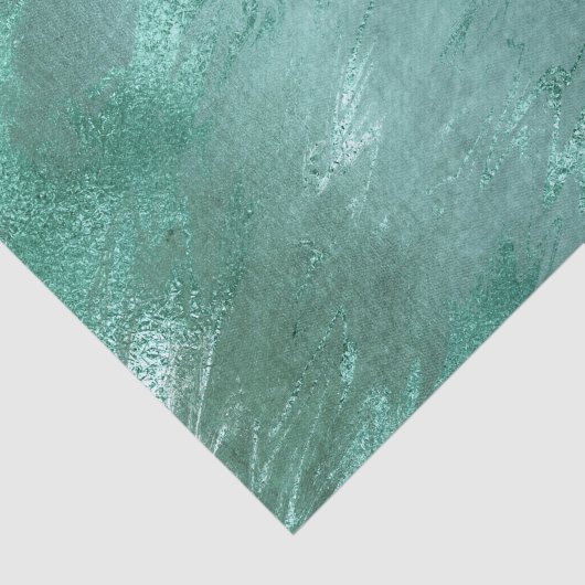 Gesmolten Jade | Smaragdgroen Luxe Marmer Tissuepapier (Detail)