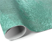 Gesmolten Jade | Smaragdgroene Luxe Marmer Cadeaupapier (Rol Hoek)