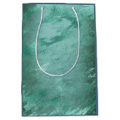 Gesmolten Jade | Smaragdgroene Luxe Marmer Medium Cadeauzakje (Voorkant)