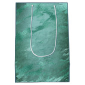 Gesmolten Jade | Smaragdgroene Luxe Marmer Medium Cadeauzakje (Achterkant)