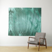 Gesmolten Jade | Smaragdgroene Luxe Marmeren Achte Wandkleed (In Situ (horizontaal))