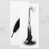 Gesmolten Kaars • Geplaagde Inktvlam Kaart (Voorkant / Achterkant)