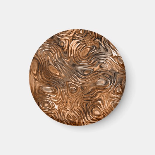 Gesmolten "Koper" magneet rond (Voorkant)