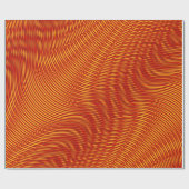 Gesmolten kopereffect Moiré Stripes Trippy Abstrac Cadeaupapier (Vlak)
