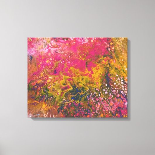 Gesmolten krijt serie 103 als canvas afdruk (Voorkant)