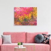 Gesmolten krijt serie 103 als canvas afdruk (Insitu (Woonkamer))