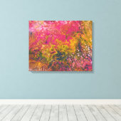 Gesmolten krijt serie 103 als canvas afdruk (Insitu (Houten vloer))