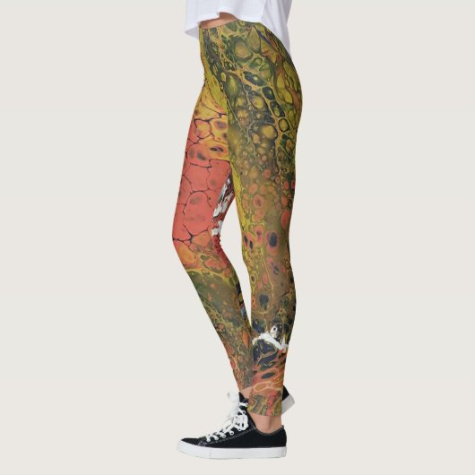 Gesmolten krijt Serie - Acryl giet als Leggings (Links)