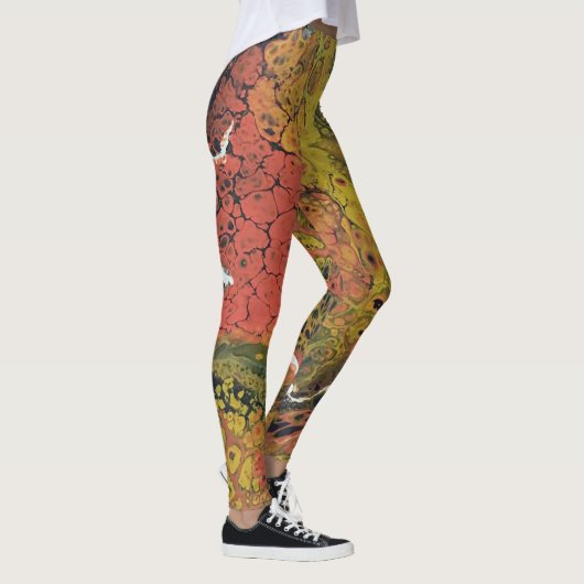 Gesmolten krijt Serie - Acryl giet als Leggings (Rechts)