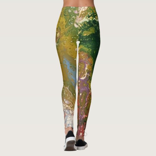 Gesmolten krijt serie - Acryl giet als Leggings (Achterkant)