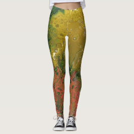 Gesmolten krijt serie - Acryl giet als Leggings