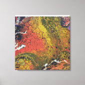 Gesmolten krijt serie - Droge grond als Canvas Afdruk (Voorkant)