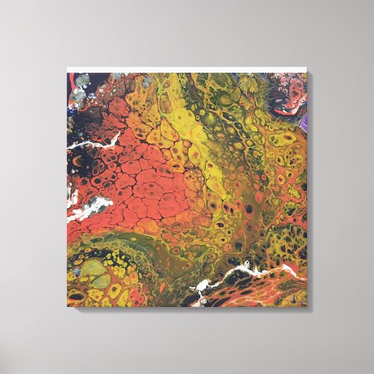 Gesmolten krijt serie - Droge grond als Canvas Afdruk (Voorkant)